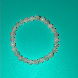 White Beaded Bracelet